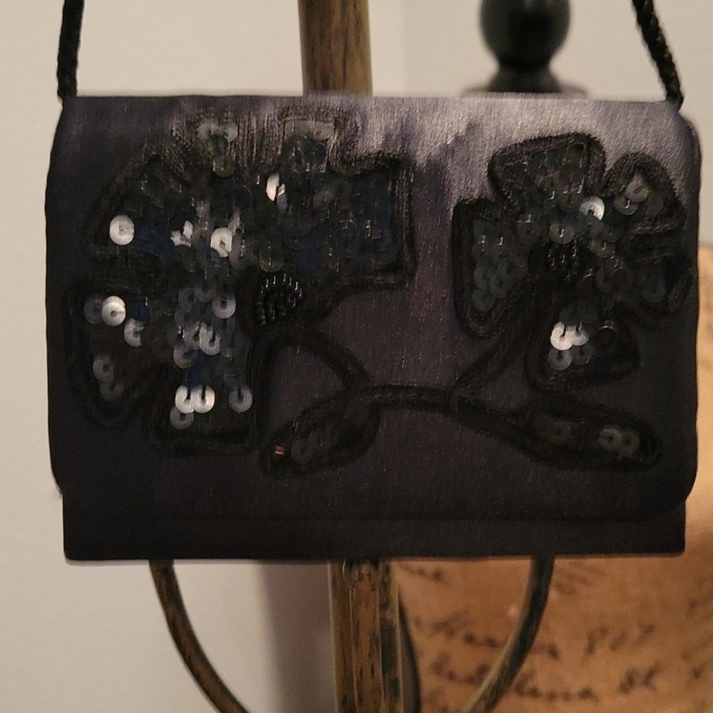 Sequin evening bag